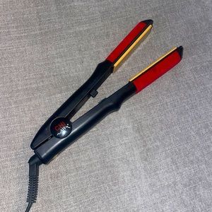 CHI Turbo Ceramic Flat Iron 1" - Black W/ Red Velvet - Model CA 1105